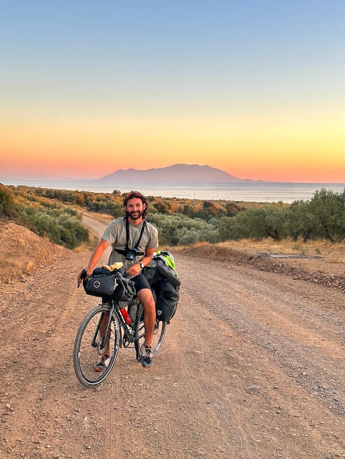 Mountain biking on Georgian trails